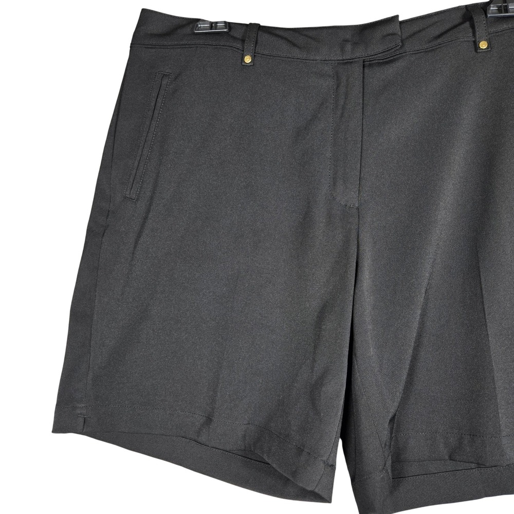 Lady Hagen Golf Shorts Womens 10 Black Performance Activewear Pockets Sporty 7" - Picture 2 of 9